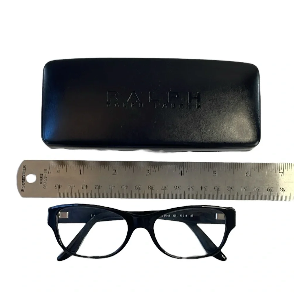 Ralph Lauren eyeglass frames with case. Frames only. Style RL6126B. Color: black